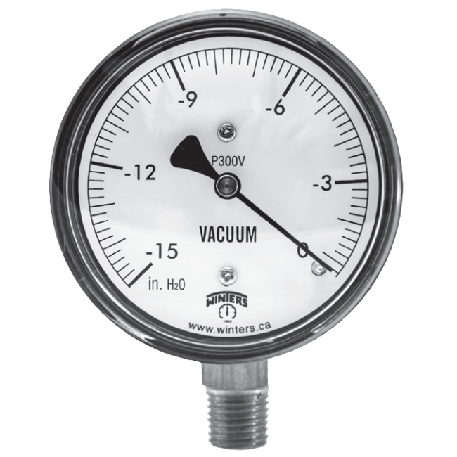 Winters Instruments Low Pressure Gauge, PLP